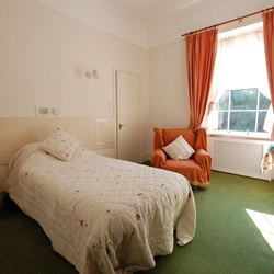 High ceiling bedrooms at Waungron Care Home